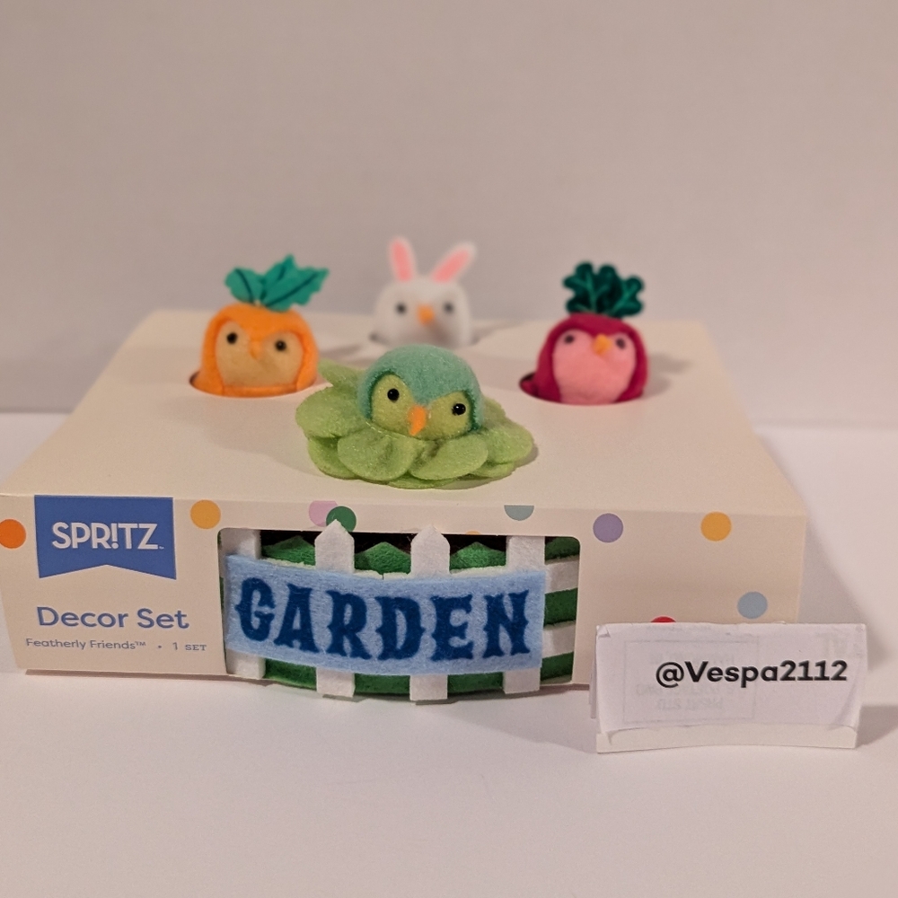 Target Easter Featherly Friend Garden Bird 4pc Fabric Mini Birds Spritz Spring